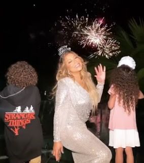 Mariah Carey de visita en Punta Cana en Año Nuevo