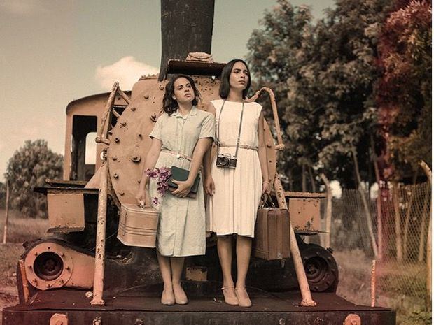 Las actrices Arlyne Read Rodríguez y Laura Gisselle.