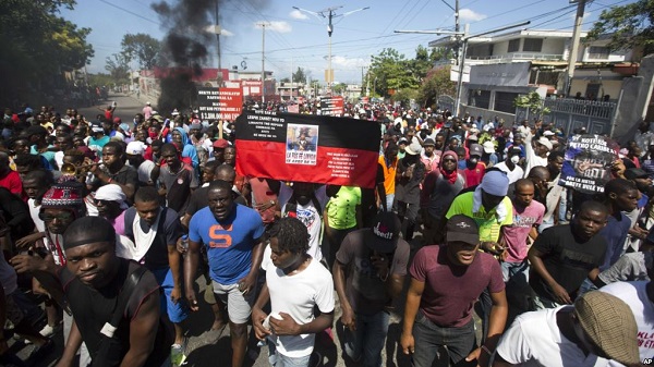 Protestas en Haití