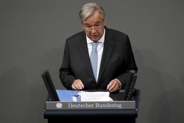 El secretario general de la ONU, António Guterres. 