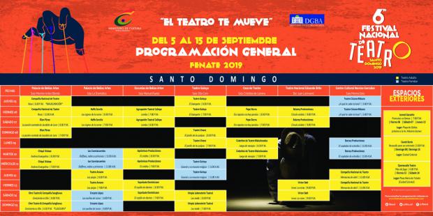 Programa 6to Festival Internacional de teatro.