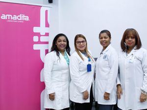 Dra. Ana Marte, Dra. Jeimy Camilo, Dra. Celeste Suero y Dra. Bartolina Figueroa.