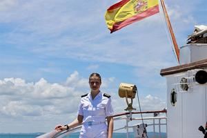 La princesa Leonor navega hacia América en el buque escuela Juan Sebastián de Elcano