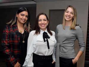 Cornelia Cerda, Nathalie Díaz y Kirshe Piñeiro.