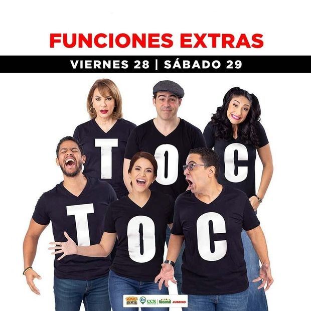 Milagros Germán, Pamela Sued, Luly Rocha, Luis José Germán, Héctor Aníbal Estrella y José Guillermo Cortines protagonizarán la comedia teatral “Toc-toc”, del francés Laurent Baffie.