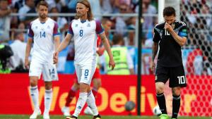 Sorpresa del Mundial de Fútbol: Argentina empata con Isandia