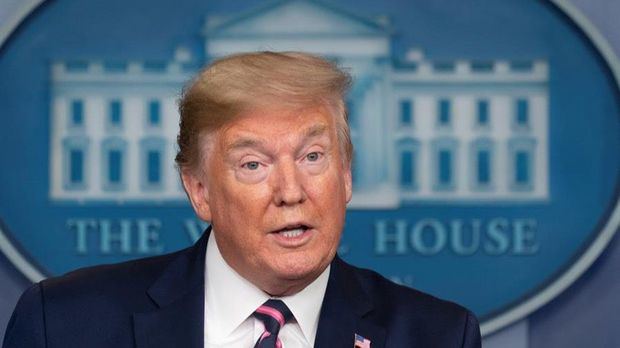 El presidente de los Estados Unidos, Donald J. Trump, habla durante una conferencia de prensa con miembros de la Fuerza de Tarea de Coronavirus en la Casa Blanca, en Washington, DC, EE. UU.