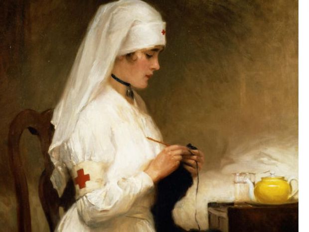 Gabriel Nicolet, Portrait of a Nurse from the Red Cross.