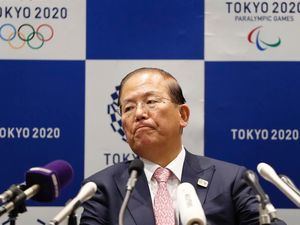 El director ejecutivo del comité organizador de Tokio 2020, Toshiro Muto, en una rueda de prensa. 