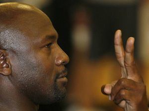 El ex jugador de baloncesto de la NBA, Michael Jordan,en Barcelona. 