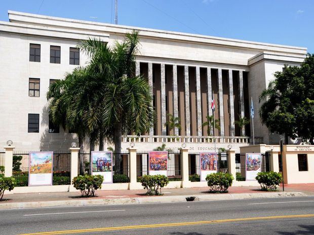 Fachada edificio Ministerio de Educación, Minerd.