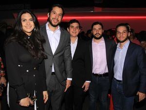 Natalie Duran, Jean Carlos Pérez, Julian Blanco, Juan Ramón Mejía y Manuel Pérez.