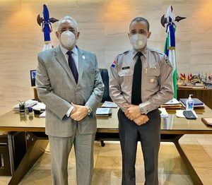 Presidente de Lidom se reúne con Director de la Policía Nacional
 
