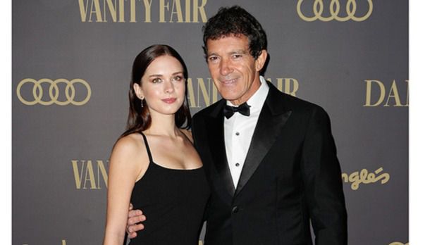 Stella del Carmen junto a su padre,Antonio Banderas