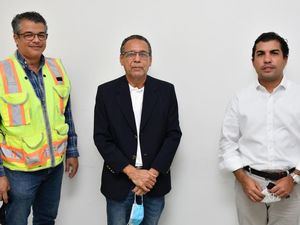 Fabien Mariñez, Héctor Pérez y Nelson Camilo.