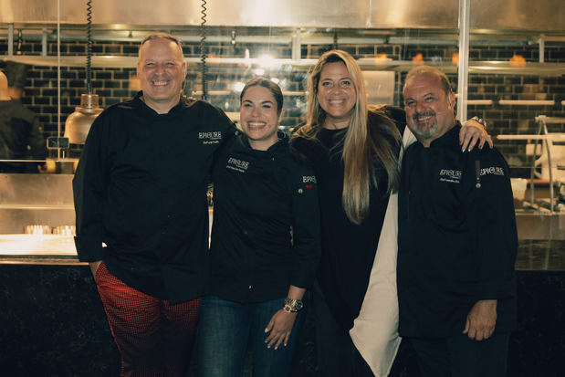 Chef Luigi Puello, Chef Rosa Lía Mejía, Sara Ranghi y Chef Leandro   Díaz . 