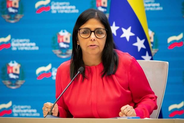 En la imagen, la vicepresidenta de Venezuela, Delcy Rodríguez.