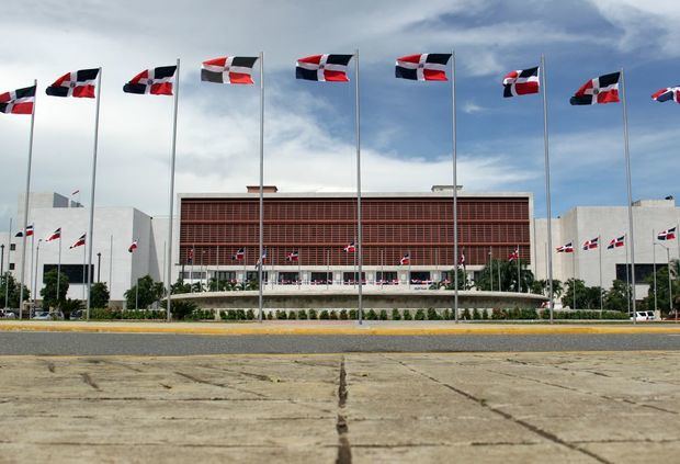 Fachada del Congreso de la República Dominicana.