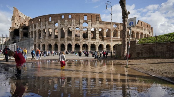 Fuertes lluvias en Italia