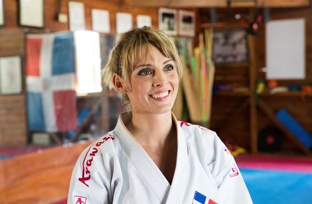 En la imagen un registro de la karateca dominicana María Dimitrova, durante una entrevista con Efe, en Santo Domingo (Rep. Dominicana).