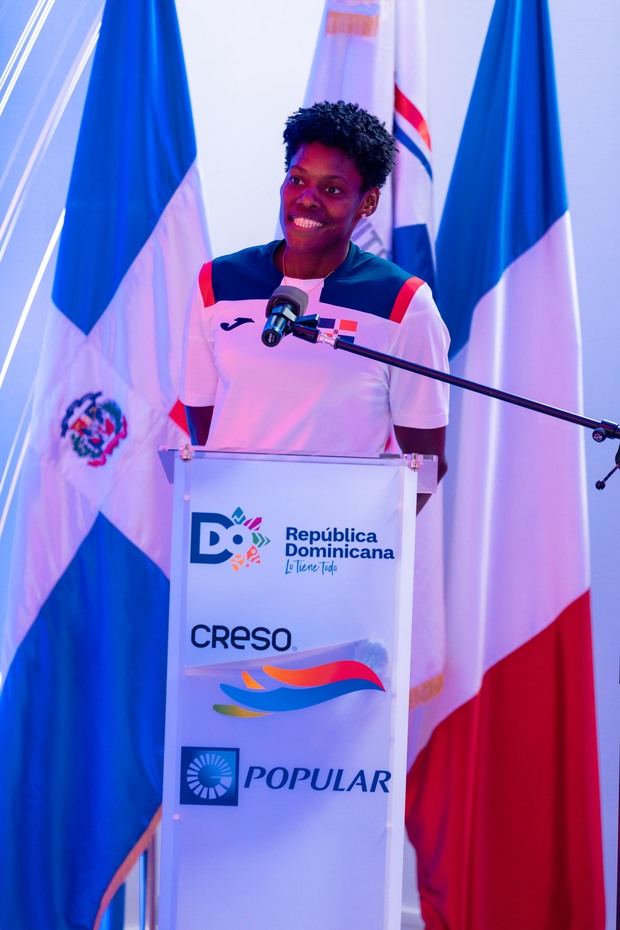 La doble medallista olímpica, Marileidy Paulino.