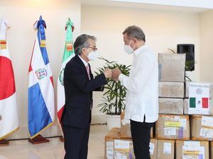 República Dominicana recibe donación de Japón y México para enfrentar el Covid-19
