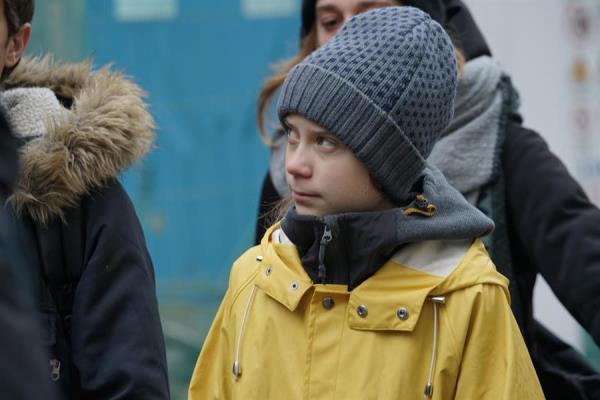 Activista medioambiental sueca Greta Thunberg.