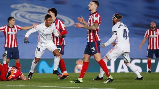 Real Madrid se quedó con el derbi madrileño en La Liga.