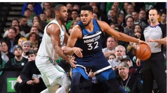 Horford y Towns aportan cifras dobles en rebotes en victorias de sus equipos.