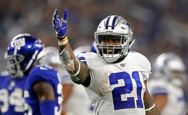 En la imagen un registro de Ezekiel Elliott, corredor de los Cowboys de Dallas.