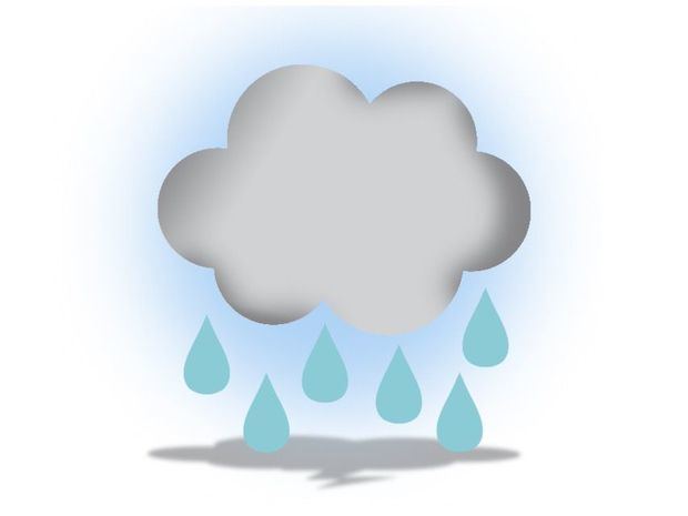 Sistema frontal generando algunas lluvias