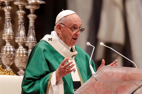 El papa Francisco, en una fotografía de archivo. 