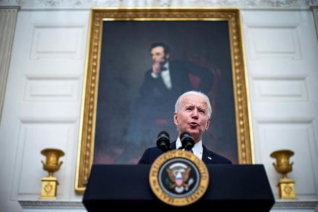 El presidente de Estados Unidos, Joe Biden, habla sobre la covid-19 en Washington, DC, Estados Unidos, este 21 de enero de 2021.