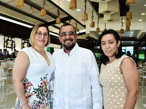 Mercedes Estévez, Eddy Peralta y María Esther Vargas.