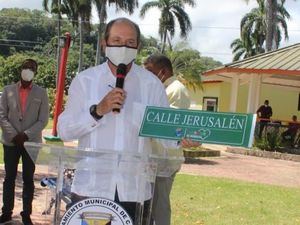 Inauguran calles con el nombre de 'Jerusalén' en María Trinidad Sánchez