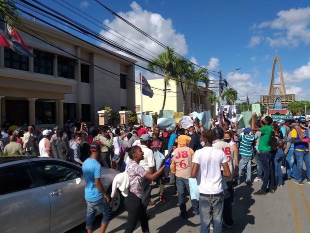 Participantes de la marcha.