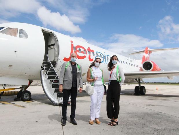La aerolínea Jetair Caribbean realiza vuelo inaugural desde Curazao a Santo Domingo