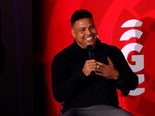 El exjugador brasileño y presidente del equipo español Real Valladolid, Ronaldo Nazario.
