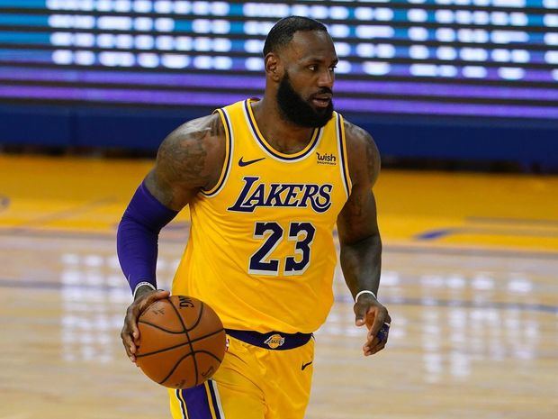 Jugador de los Ángeles Lakers, LeBron James.