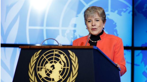 Alicia Bárcena, Secretaria Ejecutiva de la CEPAL, durante su discurso de clausura en la cuarta reunión del Foro de los Países de América Latina y el Caribe sobre el Desarrollo Sostenible 2021.