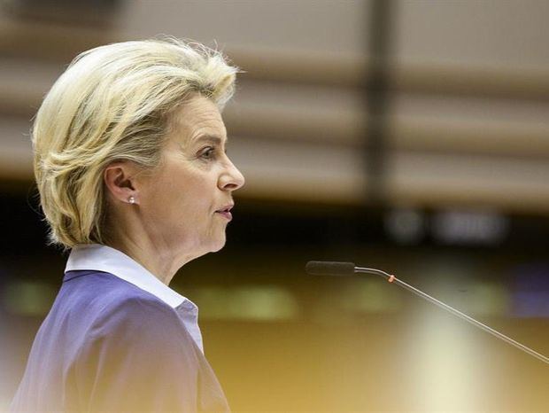 La presidenta de la Comisión Europea (CE), Ursula von der Leyen.