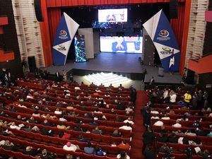 Guadamuz habló en sesión inaugural de Consulta Nacional del INFOTEP, ante presidente Abinader, la vicepresidenta Raquel Peña y el director general, Rafael Santos Badía.