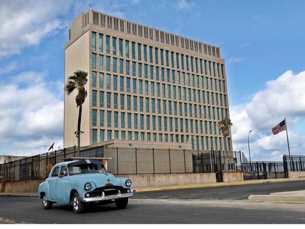 En la imagen un registro de la sede de la embajada estadounidense en La Habana, Cuba.