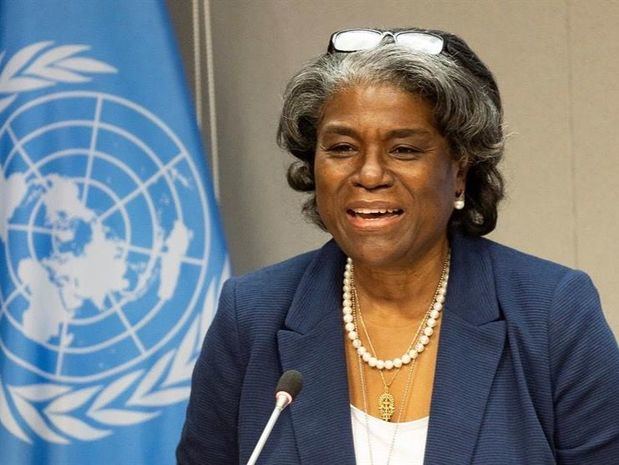 La embajadora estadounidense ante la ONU, Linda Thomas-Greenfield.