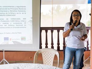 Annetty Matos coordinadora Produciendo Cacao con enfoque de derechos.