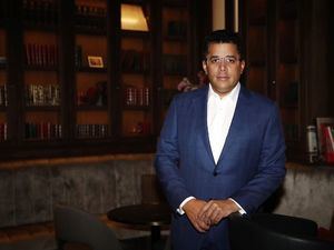 El ministro dominicano de Turismo, David Collado, mantiene una entrevista con EFE con motivo de la Feria Internacional de Turismo de Madrid, Fitur 2021, que termina este domingo.