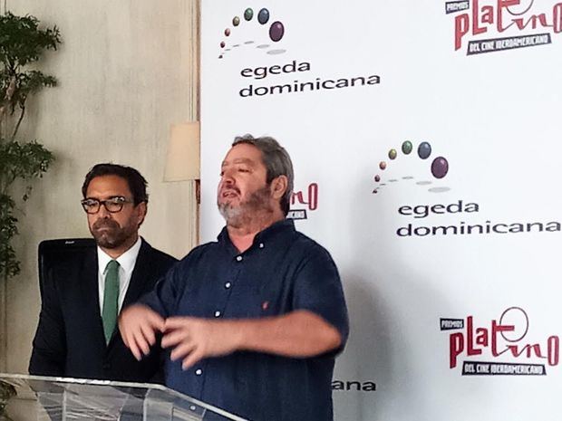 Nelson Jiménez, director de EGEDA DOMINICANA, dedica el homenaje que hizo la entidad de derechos audiovisuales y organizadora de los Premios Platino.