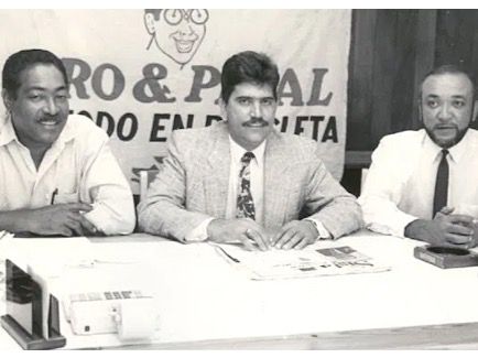 Juan Luis Rodriguez con J. Eduardo Martínez y Jochi Santos. 