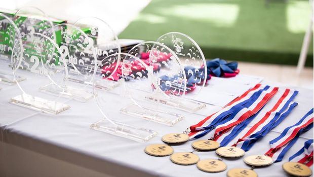 Medallas y placas del Golf TP3 Challenge 2021.
