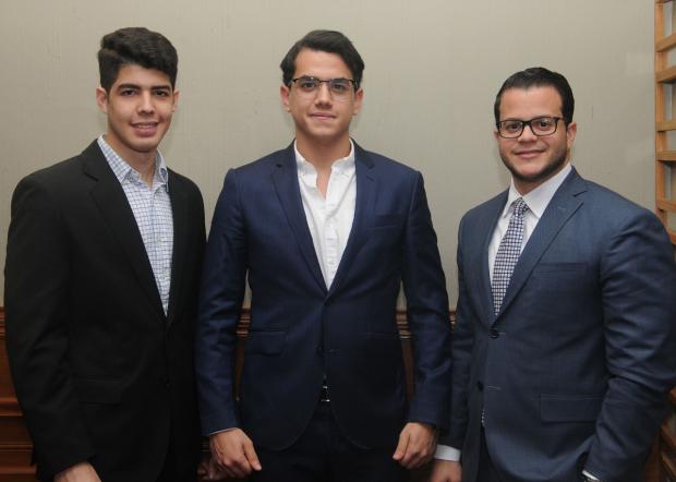 Armando Sánchez, Enrique Hernández y Anmer Rodríguez.